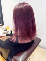 エミス バイ メルト 吉祥寺(emis by melt) 【堀惠】ブリーチカラーワインレッドピンク系吉祥寺20代30代40代