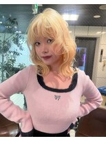 エルム 原宿 表参道(yelm) 【ブロンドヘア×レイヤー】#ダブルカラー#ケアブリーチ#韓国