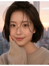 【垢抜けを叶える顔周りレイヤー×ケアブリーチ×透明感カラー】福岡/天神/顔周りレイヤー/ケアブリーチ