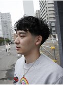 メンズシャドウパーマテーパーフェード札幌駅大通駅バスセンター