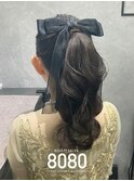 ふわふわハイポニーテール