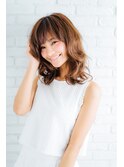 大人かわいいミディウェーブ