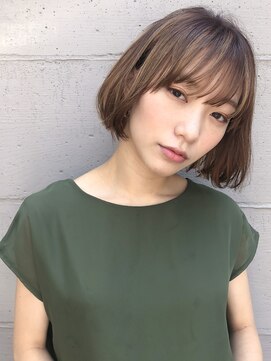 ミィ 表参道(mee.) 【mee.】ハセガワヒトシ　　柔らか大人ベージュミニボブ