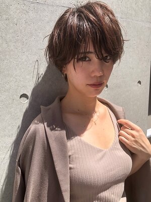 川崎駅西口ラゾーナスグ★ブロー不要!毛先までまとまるショートヘアが◎朝のスタイリングも短時間でOK!