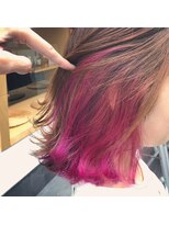 ビヨンドイー(beyond E)&nbsp;切りっぱなしボブインナーピンク