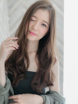 ローマ ギンザ(ROMA Ginza) 【ROMA】くすみカラー/ラベンダーベージュ/ウェーブパーマロング