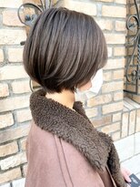 Liberte銀座 大人可愛い小顔ショート×ヌードベージュ