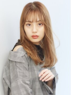 フォンズ(FONS) シースルーバングヘルシーストレート20代30代40代エアリーミディ