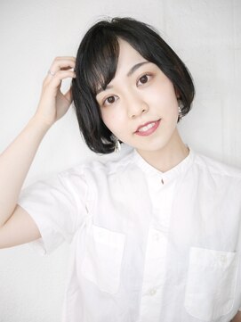 シュシュ(shushu) 黒髪大人前髪ショート　【有海一生】/シースルー/髪質改善