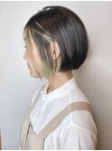 【morio原宿】簡単スタイリング　ミニボブ　ハイライトカラー