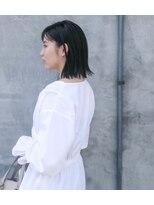 ノード(NODO) 黒髪の切りっぱなしボブ♪