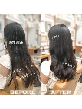 ラブクロムトーキョー オモテサンドウ(LOVECHROME OMOTESANDO) 髪質改善☆ストデジ/ストカール縮毛矯正デジタルパーマ/韓国ヘア