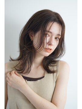 パール(PearL) 【PearL】段カット×暗髪マロンカラー