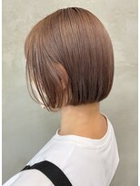 ペスカ 長町南店(pesca)&nbsp;ミニボブ×ピンク×ミルクティーベージュ (1bleach～)