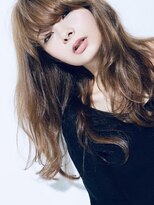 ロングレイヤーグレージュカラー透明感ベージュ20代30代40代銀座