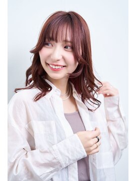 ユニックス モザイクモール港北店(UNIX) 【UNIX港北】カシスピンクロング#韓国風#暖色カラー