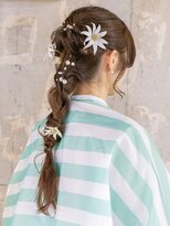 くらげ美容院 武蔵小杉&nbsp;佐藤生花店コラボ[花と生きるヘアセット]NO.2