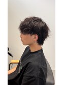 波巻きパーマ