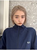 原宿ローライトブリーチダブルカラーインナーカラーショートボブ