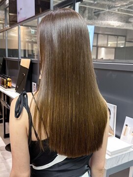 シオン(shion) 似合わせカットマロンベージュフェミニンロング_ba526541