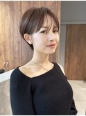 大人ショート/シースルーバング/マッシュショート/30代40代50代