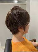 重たくならないショートボブ
