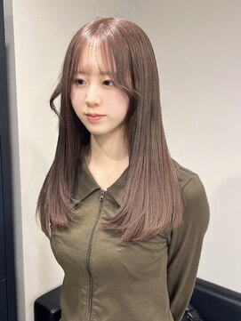 ベレーザ 渋谷(BELEZA) 13236オリーブグレージュ韓国風巻きレイヤーカットくびれヘア