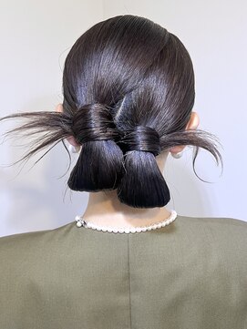 リリー シブヤ(Lilly shibuya) Lilly渋谷】#ヘアセット#ヘアアレンジ#編み込み#シニヨン