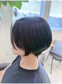 首元すっきり♪大人可愛い丸みショート