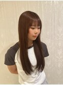透明感ブラウンカラー