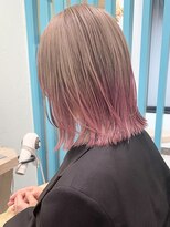 ヘアーメイクオズ(hair make O/S)&nbsp;《kaito》ミルクティー× ピンクグラデーション☆