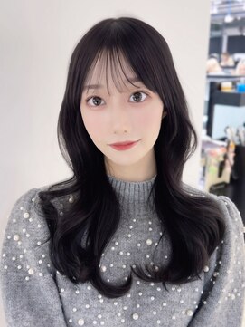 アルバム 池袋(ALBUM) 暗めカラー韓国ヘア顔周りレイヤーグレージュ_F40516