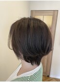 グレージュショートボブ