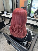 パヌポン(PANUPON)&nbsp;ケアブリーチバレイヤージュピンクカシスハイライト