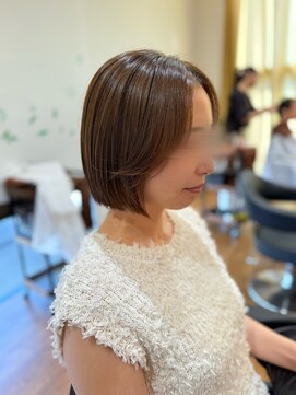 イデア 研究学園店(idea) 【ママさんでも扱いやすいキレイめボブ】
