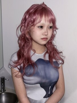 レイヤーカット/ハッシュカット/デザインカラー/ハイトーン