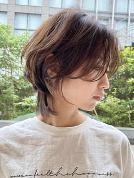 ピークアブー 原宿ハラカド(PEEK-A-BOO) ウルフショート/顔まわりレイヤー/絶壁解消カット/癖毛くせ毛