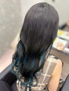 ファイブバイジエクト 堀江(FIVE by The Ect) ブルーカラー/シルバーベージュ/インナーカラー