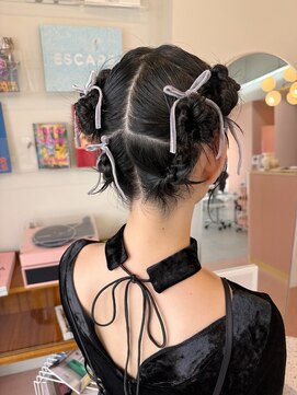 ミテ(mite) ヘアアレンジ/タイトアレンジ/結婚式ヘア