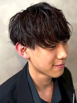 ディスイズバーバーサード(THIS IS BARBER 3rd)&nbsp;マッシュショート ニュアンスパーマ 束感 20代 爽やか