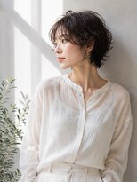 ドット ヘアー ジェム(dot.hair gem)&nbsp;ニュアンスパーマ/暗髪ショート/くせ毛風パーマ