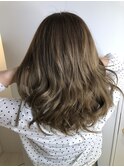 髪質改善ミルクティーベージュケアブリーチダブルカラー