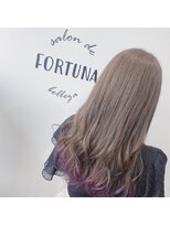 サロン デ ベレーザ フォルトゥーナ(salon de belleza FORTUNA)&nbsp;小鳥ベージュバイオレット裾カラー