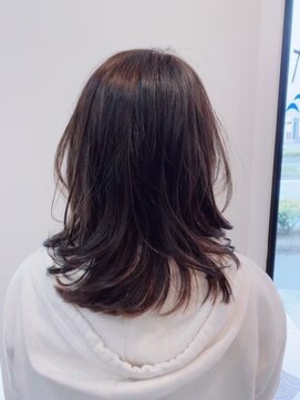ヘア ナヴォーナ 千代ケ崎店(hair NAVONA) 外ハネミディアム