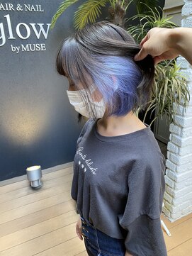 グロー(glow) ダブルカラー/アイスラベンダー/パープルカラー/ブルー