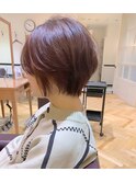 [BEHIVE 高橋]ピンクブラウン　ショートボブ