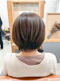 【elua 角床】大人可愛いショートボブ☆グレージュ
