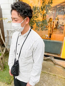 ブルー(BLUE) #BLUE メンズハードパーマ