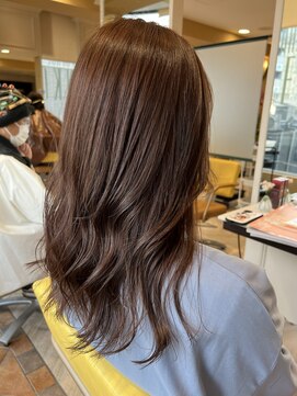 ゼンコー キチジョウジ(ZENKO KICHIJOJI) ¥透明感カラー/オレンジブラウン/レイヤーロング