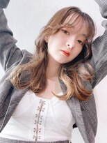 アイティー バイ アルバム 中野店(IT by ALBUM)&nbsp;韓国風くびれヘアまろベージュ_ホワイトグレージュ_89000